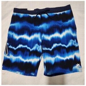 Zeroxposur Swim Trunks Men XXLARGE Color Blue Navy With Pockets UV Protection